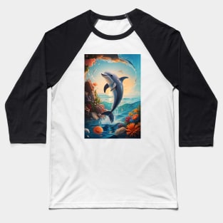 Dolphin Baseball T-Shirt